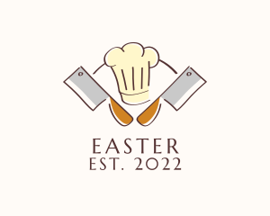 Meal - Chef Hat Knife Diner logo design