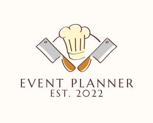 Cooking - Chef Hat Knife Diner logo design