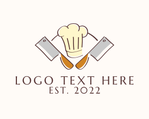 Cook Book - Chef Hat Knife Diner logo design