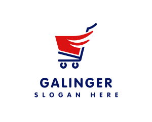 Supermarket - Swift Retail Cart logo design