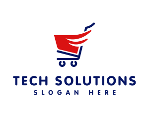 Commerce - Swift Retail Cart logo design