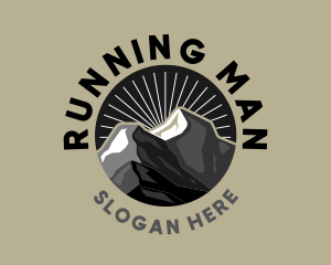 Outdoor Mountain Badge  Logo