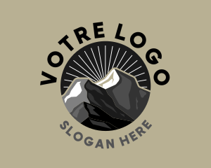 Outdoor Mountain Badge  Logo