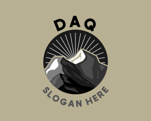 Outdoor Mountain Badge  Logo