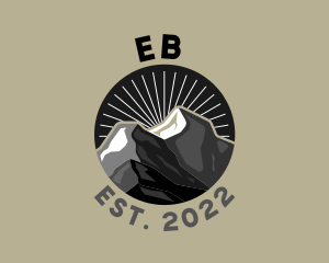 Outdoor Mountain Badge  logo design