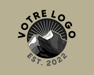 Badge - Outdoor Mountain Badge logo design