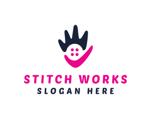 Alterations - Abstract Pink Hand logo design