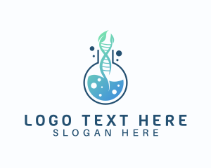 Lab - Organic Science Flask logo design