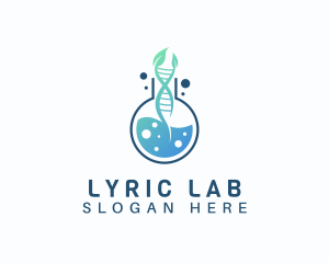 Organic Science Flask logo design