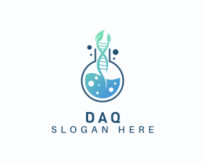 Natural - Organic Science Flask logo design
