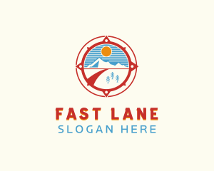 Mountain Highway Navigation logo design