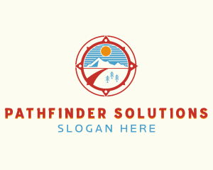 Mountain Highway Navigation logo design