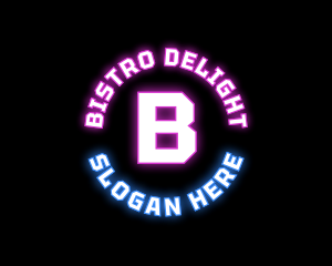 Neon Digital Bistro Pub  logo design