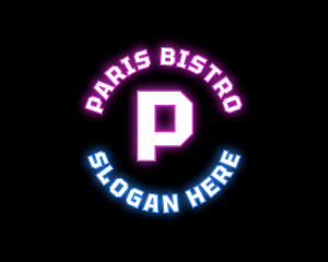 Neon Digital Bistro Pub  logo design