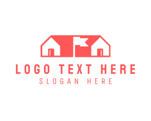 Contractor - Neighborhood Housing Flag logo design