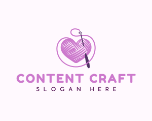 Crochet Crafts Yarn logo design