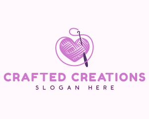 Crochet Crafts Yarn logo design