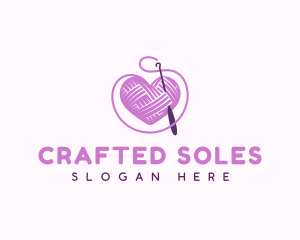 Crochet Crafts Yarn logo design