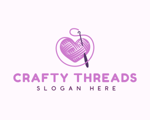 Crochet Crafts Yarn logo design