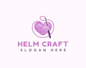 Crochet Crafts Yarn logo design