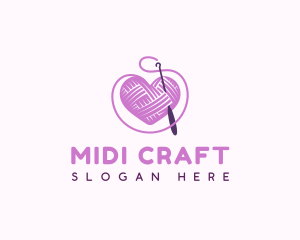 Crochet Crafts Yarn logo design