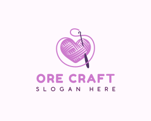 Crochet Crafts Yarn logo design