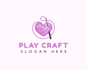 Crochet Crafts Yarn logo design