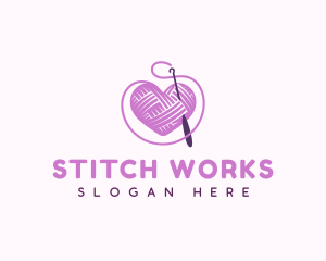 Crochet Crafts Yarn logo design