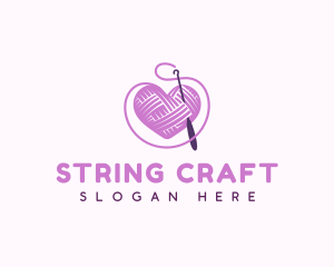 Crochet Crafts Yarn logo design