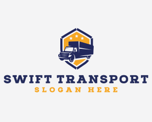 Logistics Delivery Truck logo design