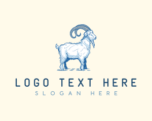 Goat - Goat Livestock Animal logo design