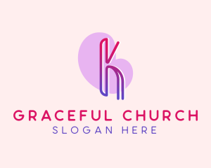 Modern Gradient Letter K Logo