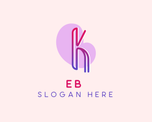 Application - Modern Gradient Letter K logo design