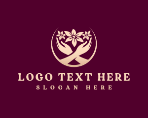 Hand - Flower Shop Hands logo design