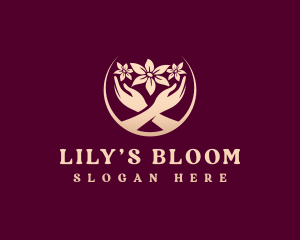 Lily - Flower Shop Hands logo design