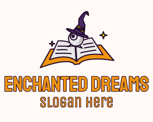 Eye Wizard Book logo design