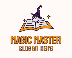 Wizard - Eye Wizard Book logo design