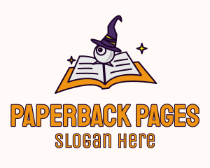 Book - Eye Wizard Book logo design