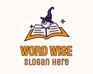 Book - Eye Wizard Book logo design