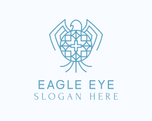 Blue Eagle Cross Charity logo design