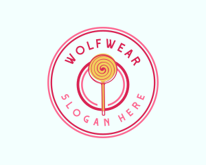 Sweet Lollipop Dessert Logo