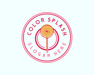 Sweet Lollipop Dessert logo design