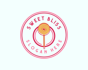 Sweet Lollipop Dessert logo design