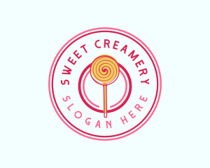 Sweet Lollipop Dessert logo design