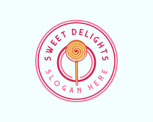 Dessert - Sweet Lollipop Dessert logo design