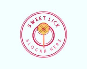 Sweet Lollipop Dessert logo design