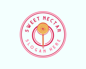 Sweet Lollipop Dessert logo design