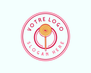 Playful - Sweet Lollipop Dessert logo design