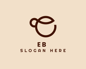 Coffee Shop - Coffee Cup Letter E logo design