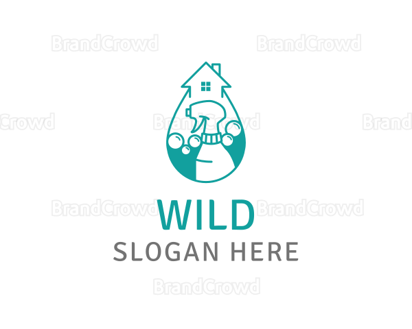 House Cleaning Spray Logo